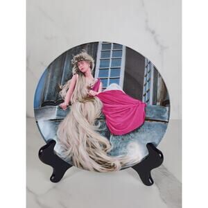 Grimm's Fairy Tales Rapunzel Year Porcelain 7 3/4" Plate Wall Decor Vintage